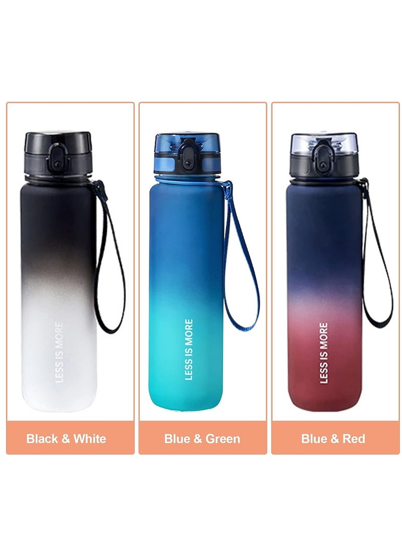 ليس إز مور زجاجة مياه رياضية تحفيزية 500 مللي مع قلم تحديد الوقت زجاجة شرب مانعة للتسرب لممارسة الرياضة في الصالة الرياضية وركوب الدراجات في الهواء الطلق والتنزه والتخييم والسفر - Image 2