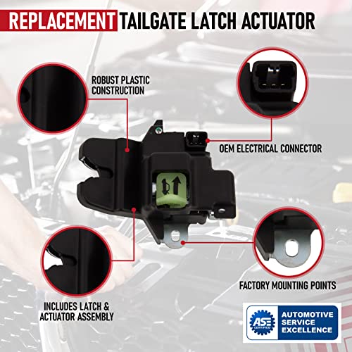 AA Ignition Replacement Tailgate Trunk Latch Lock Actuator - Compatible with Hyundai Elantra 2011, 2012, 2013, 2014, 2015, 2016 - Replaces 81230-3X010, 719-901, 812303X010 - Integrated Liftgate Latch Assembly - Image 4