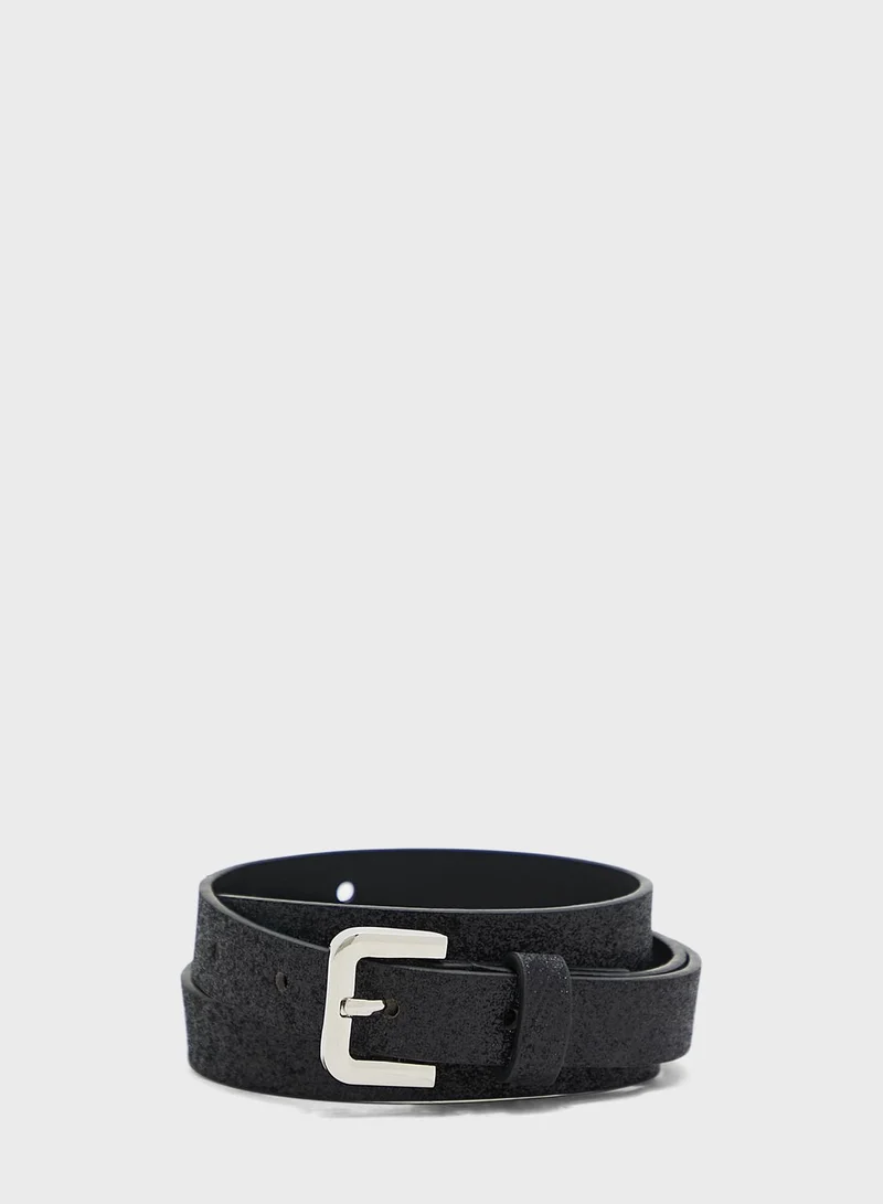 Ginger Glitter Slim Belt