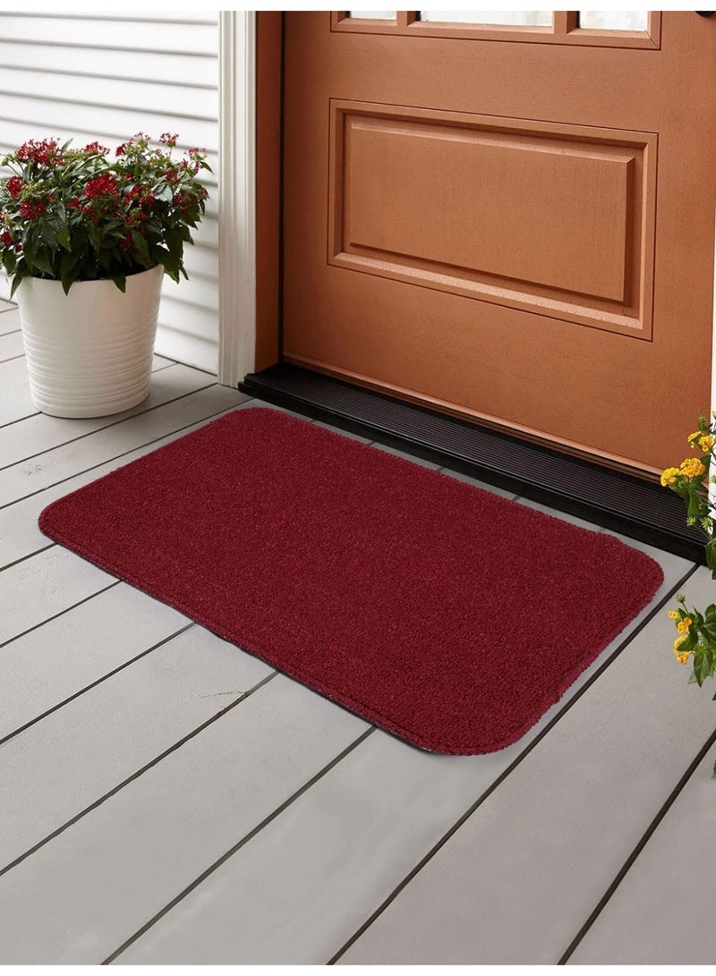 KITCHENOO Thick, non-slip doormat made of plastic and rubber, suitable for home entrances, indoor rug, soft rug for feet, stylish and beautiful rug, outdoor rug - Image 1