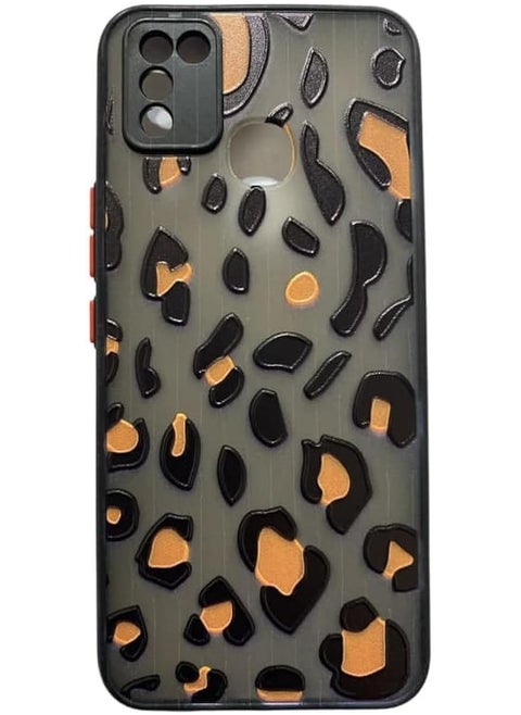 For Infinix Smart 5 Carbon Fiber Tiger Back Cover (Camera Bumper Protector) High Quality Silicone Frame for Easy Grip Designed by 2024 MobileG2 with Kawo Tiger Design1, TPU