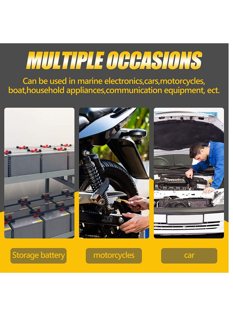 Insulated Battery Terminal Covers Protective Sleeves for Cars and Boats Positive Negative Red and Black 2 Pack - Image 4