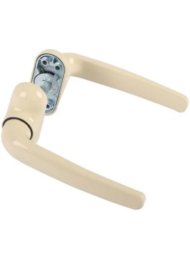 Biella Aluminium Door Handle, Heavy Duty Internal Used Door Handle Set Complete Set Durable For All Kinds Of Indoor Doors (Biege) - Image 3