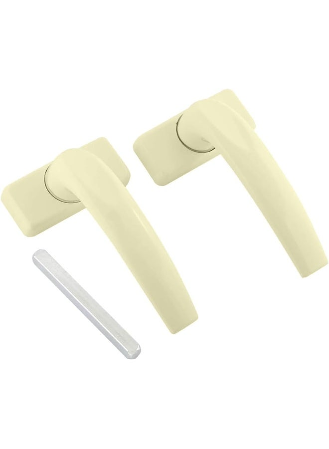 Biella Aluminium Door Handle, Heavy Duty Internal Used Door Handle Set Complete Set Durable For All Kinds Of Indoor Doors (Biege) - Image 1