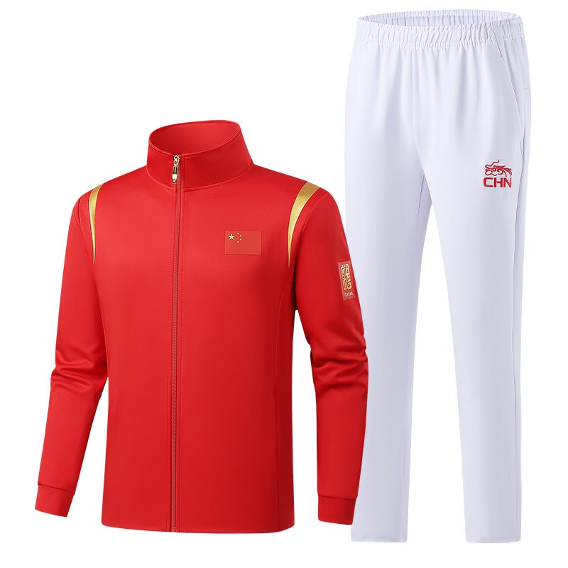 Sports Suit Male And Female Athletes Competition Training Award-Winning Coaching Clothing Long Sleeve Jacket Team Clothing National Clothing Printing - Image 3
