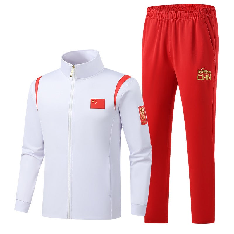 Sports Suit Male And Female Athletes Competition Training Award-Winning Coaching Clothing Long Sleeve Jacket Team Clothing National Clothing Printing - Image 4