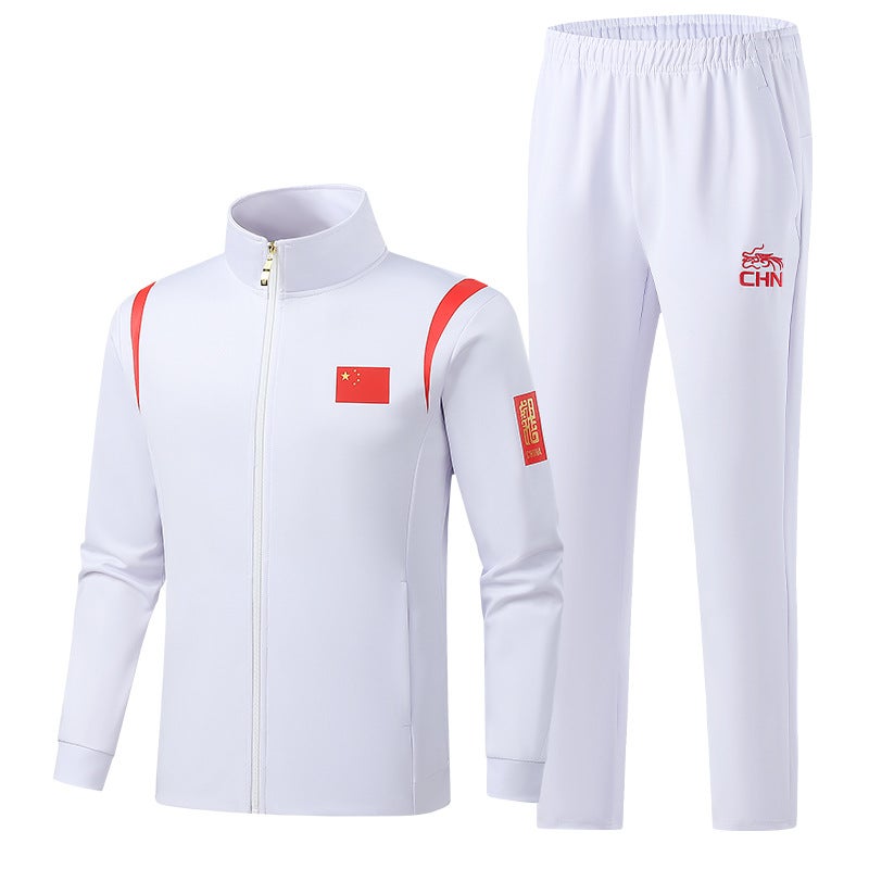 Sports Suit Male And Female Athletes Competition Training Award-Winning Coaching Clothing Long Sleeve Jacket Team Clothing National Clothing Printing - Image 2