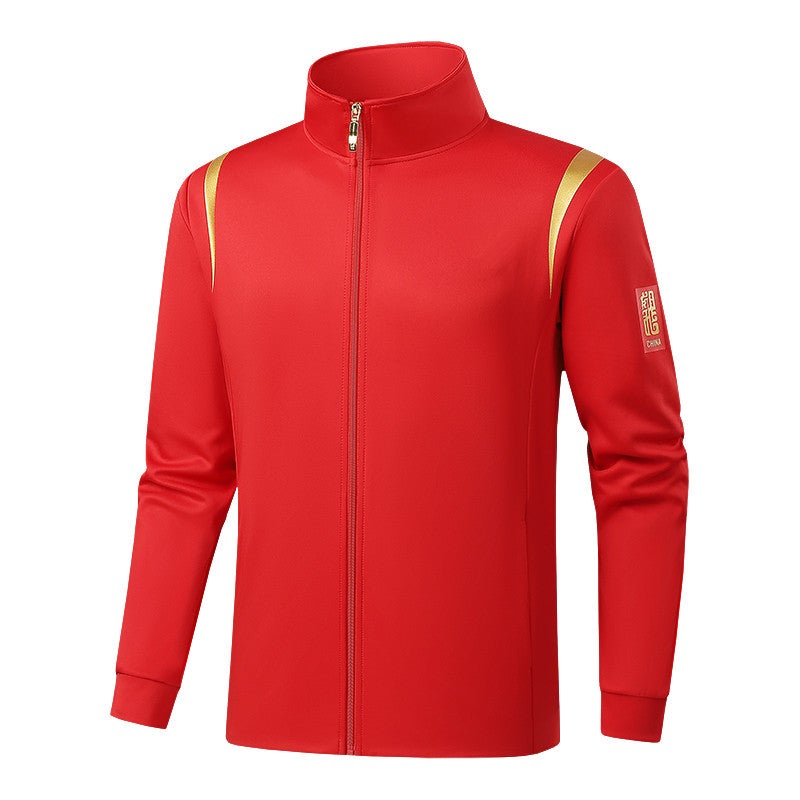 Sports Suit Male And Female Athletes Competition Training Award-Winning Coaching Clothing Long Sleeve Jacket Team Clothing National Clothing Printing - Image 1