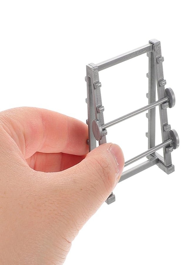 Vaguelly Miniature Gym Equipment Model 1.89 Inch Dollhouse Fitness Accessories DIY Craft Home Gym Decor Mini Workout Decoration - Image 5