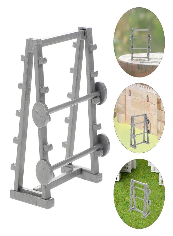 Vaguelly Miniature Gym Equipment Model 1.89 Inch Dollhouse Fitness Accessories DIY Craft Home Gym Decor Mini Workout Decoration - Image 3