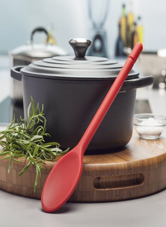 Zeal Scratch Non-Stick Silicone Cooking Spoon, Red, 30 cm - Image 3