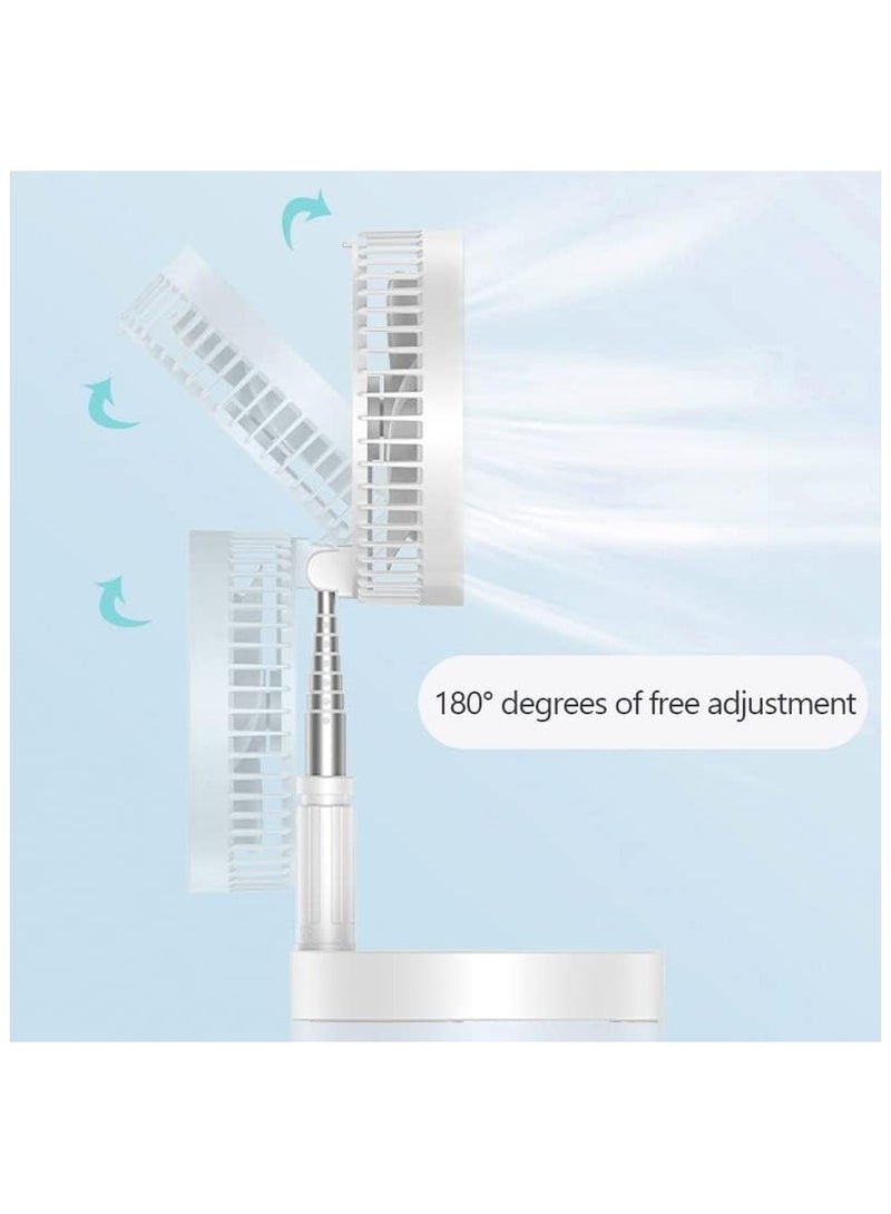 عام مروحة محمولة، مروحة محمولة بالطاقة الشمسية قابلة لإعادة الشحن عبر USB، مروحة قابلة للطي والسحب للوقوف على الأرض في المنزل والهواء الطلق والتخييم مع مكيف هواء ميني. - Image 3