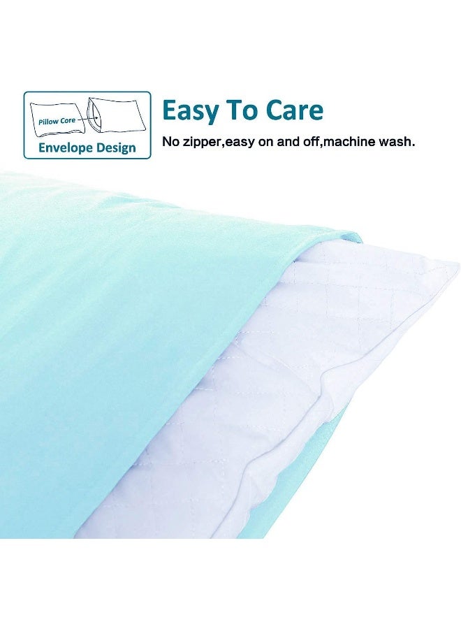 إن تي باي NTBay 1800 Thread 100 ٪ حالات وسادة Microfiber King Microfiber مصممة من 2 Super Super و Dozy التجاعيد المقاومة للبقع مع إغلاق الظرف 20x36 وسادة 20x36 بوصة - Image 2
