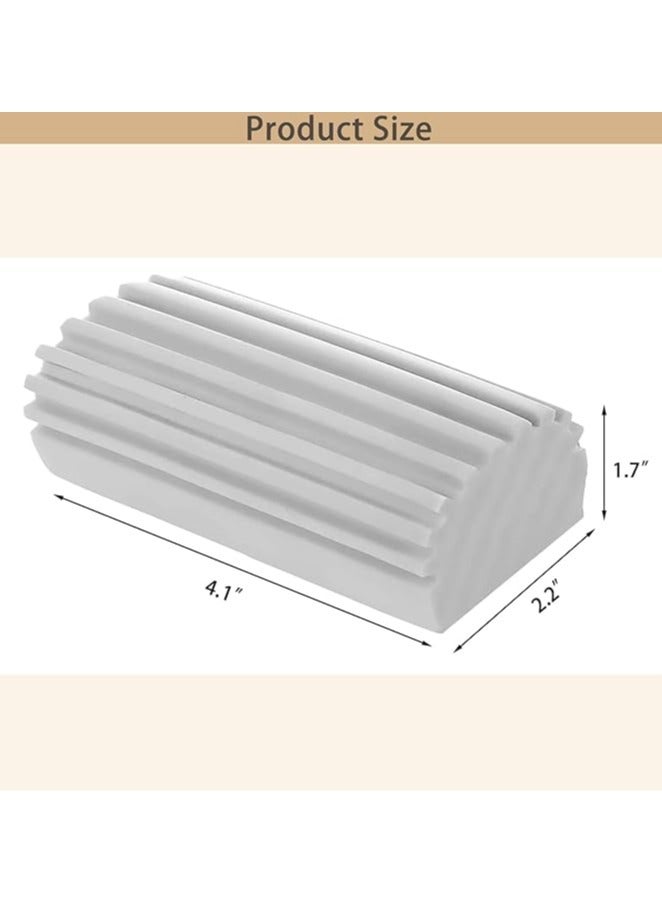 general 6Pcs Damp Duster Clean Sponge,Wet Scrub Dust Cleaning PVA Sponge for Vent Glass Baseboard,Cleaner Duster Sponge Tool Cloth Pack Towel,Squishy Multifunctional Reusable Dust Collects - Image 2