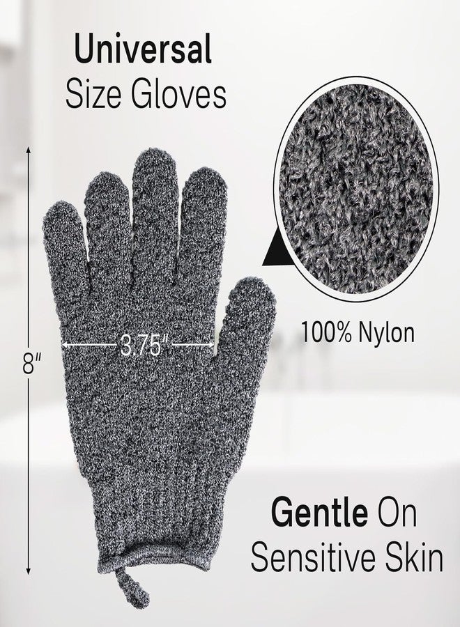 Exfoliating Gloves for Body Scrub & Dead Skin Removal | Deep Exfoliation Bath Gloves for Men & Women | Shower Scrubber Mitt for Smooth, Soft & Glowing Skin - Image 4
