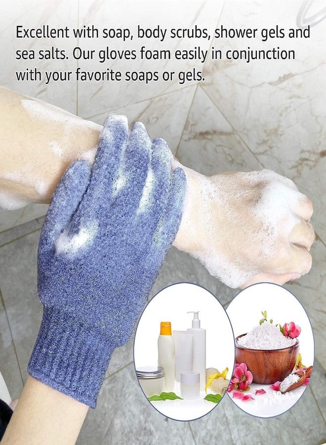 Exfoliating Gloves for Body Scrub & Dead Skin Removal | Deep Exfoliation Bath Gloves for Men & Women | Shower Scrubber Mitt for Smooth, Soft & Glowing Skin - Image 2