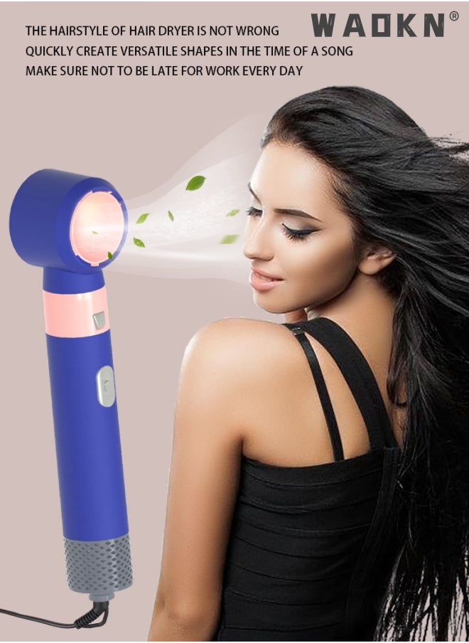 WAOKN - 5 in 1 Hair Dryer Brush Negative Ionic Detachable Hair Dryer Styler Air Culer Wand Hair Straightener Brush Blow Wet and Dry Negative Curling Iron Straightener Brush Household Multiple Hair Styles - Image 1