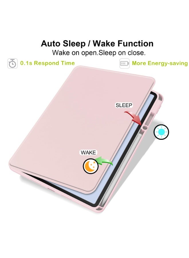 eGreen99 for Honor Pad 8 12 Inch Case Cover,Tablet Protective Case, Acrylic 360 ° Rotating Design, Automatic Wake-up/sleep, Soft Leather,Pink - Image 2