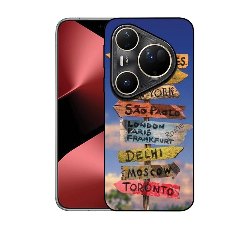 EYE CATCH Printed Protective Case Cover For Huawei Pura 80 Ultra -  Directions - Image 1