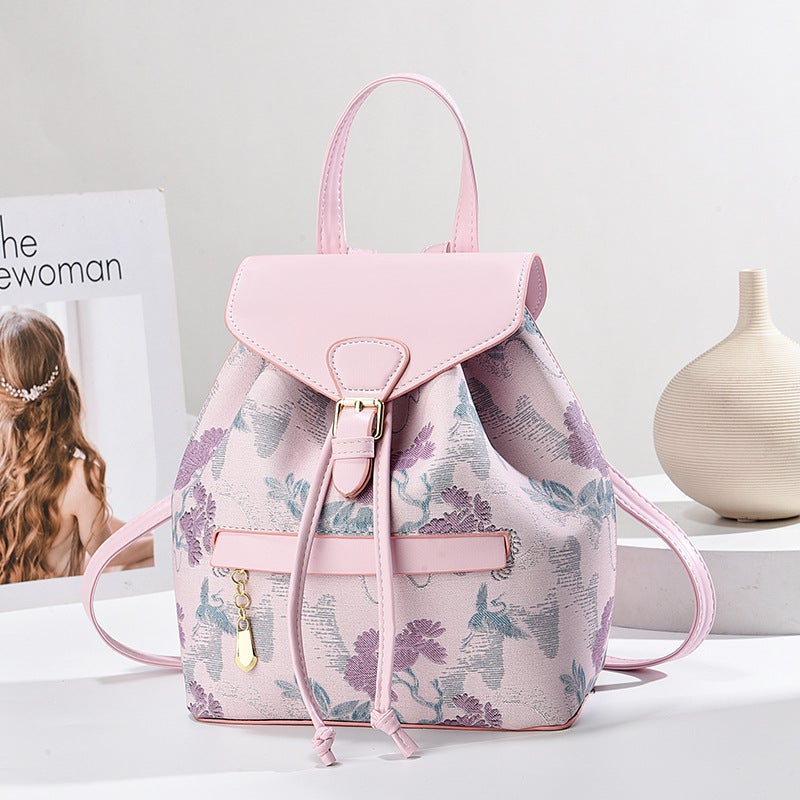New Backpack Printed Large Capacity Bag Women'S Fashion Handbag High-End All-Match Commuter Tote Bag - Image 5