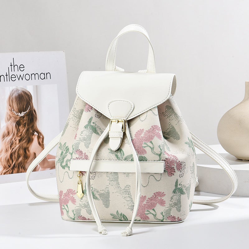 New Backpack Printed Large Capacity Bag Women'S Fashion Handbag High-End All-Match Commuter Tote Bag - Image 2