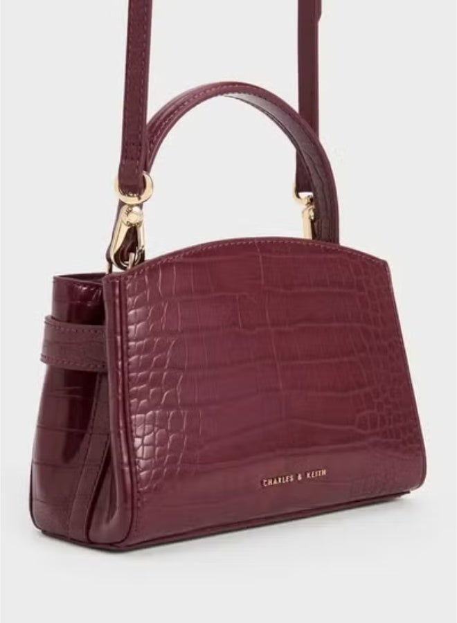 تشارلز & كيث حقيبة تشارلز وكيث ذات قفل معدني وحزام - حقيبة توت/كتف - Image 3