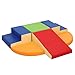 TODIBY 6Piece Soft PU Leather Toddlers Climbing Toys Baby Foam Climbing Blocks for Toddlers Foam Play Gym Climber Structures for Toddler 3 Indoor Climb and Crawl Activity Play Set - Image 2