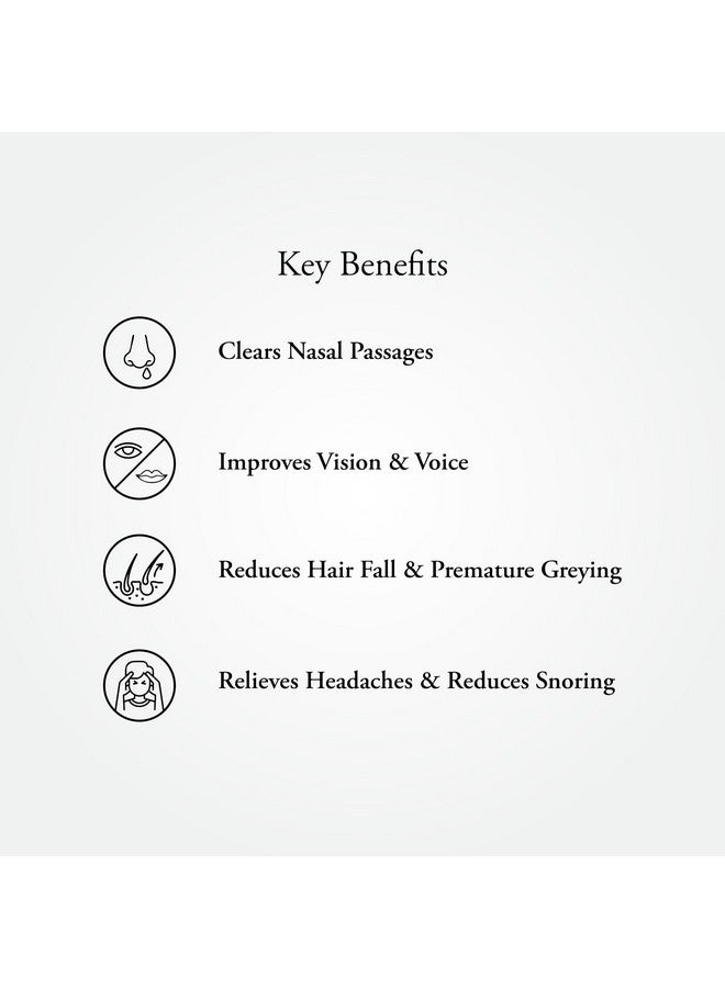 SITARAM سيتارام أيورفيدا أنو ثايلام 10 مل عبوة من 3 | قطرات أنف أيورفيدية أنو تيل من كيرالا - Image 4