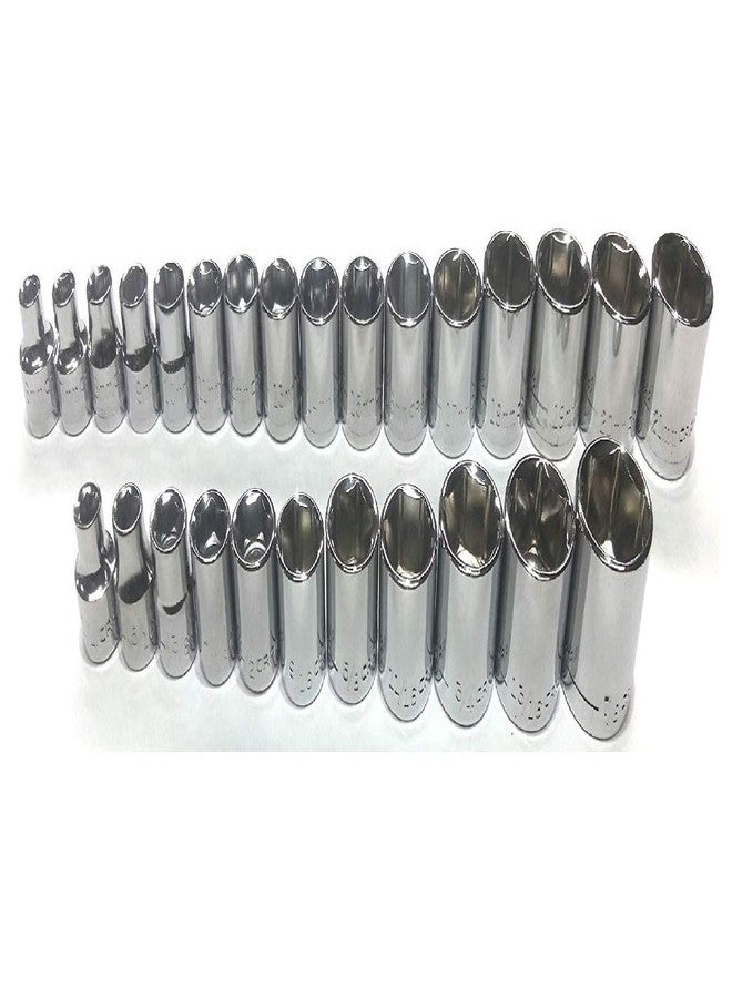 New Craftsman 27 Pc Sae Standard & Metric 3/8" Drive 6 Point Socket Set