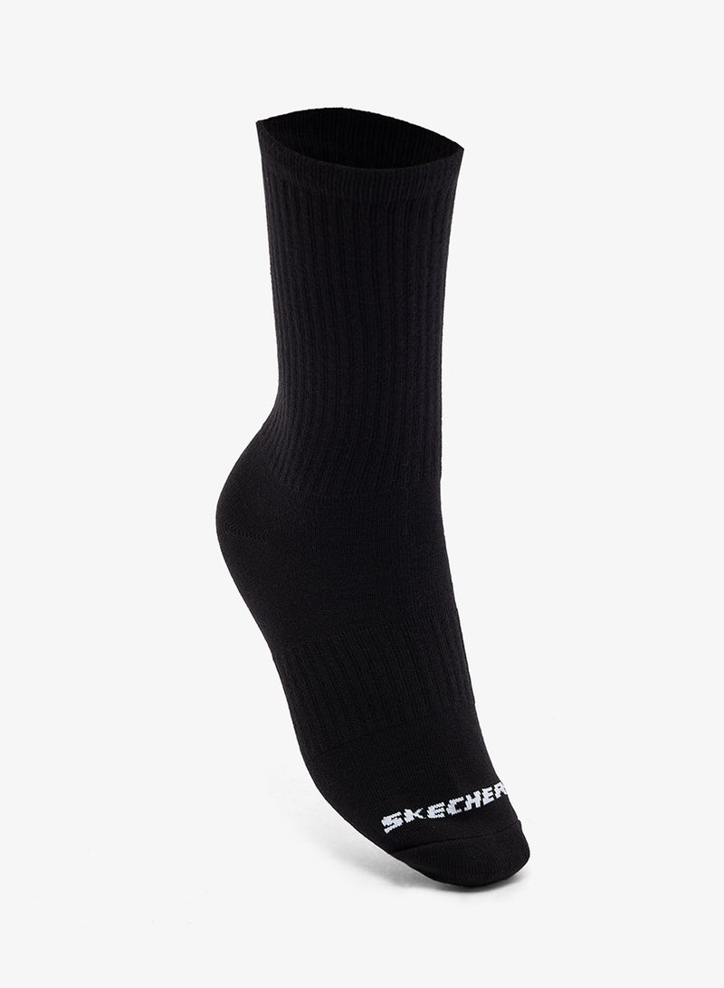 SKECHERS 3 Pack Non-Terry Crew Socks - Image 2