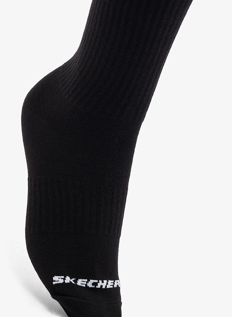 SKECHERS  3 Pack Non-Terry Crew Socks  | Best Price UAE