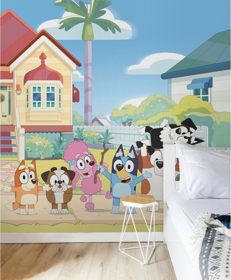 RoomMates Bluey Friends & Family Peel and Stick Wall Mural by RoomMates, RMK12802M - Image 3