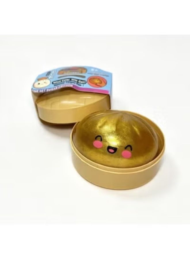 Clear Glitter Water Ball Squishy Toy With Cute Dumpling Charms, Stress Relief Fidget Squeeze Toy, Portable Hand Sensory Toy, Gift For Kids Adults - Image 5