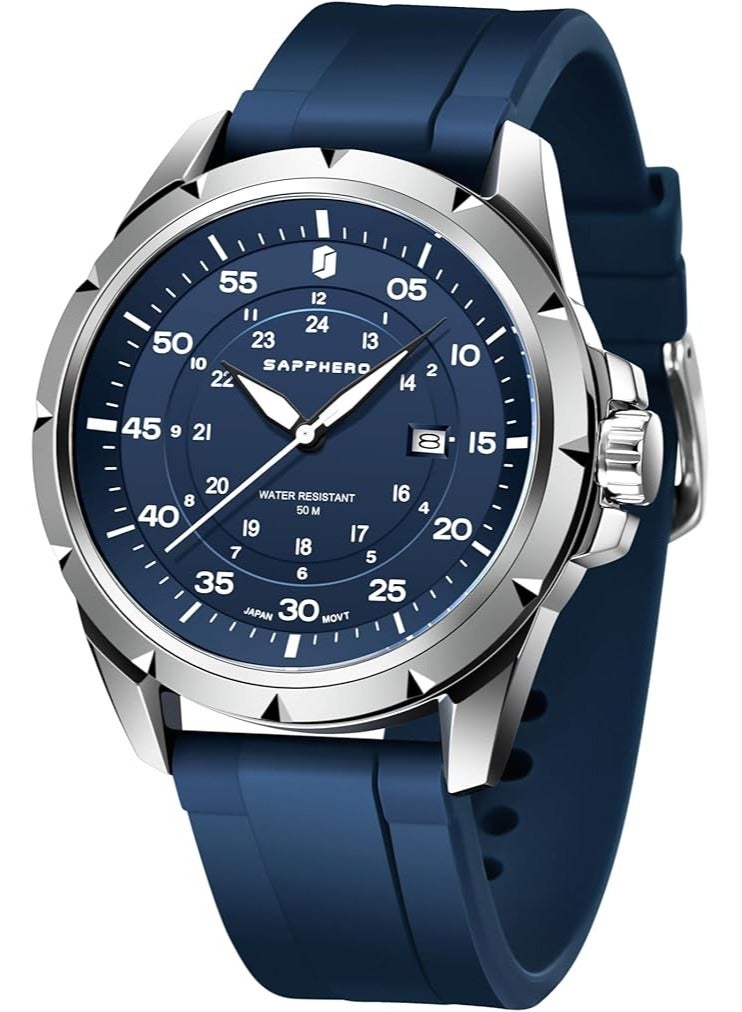 Sapphero ساعات رجاليه  كوارتز ضد الماء - Image 1