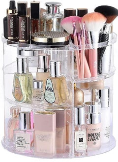 Cq acrylic 360 Degree Rotating Makeup Organizer for Bathroom,4 Tier Adjustable Cosmetic Storage Cases and Make Up Holder Display Cases,Clear - pzsku/ZF7A5B04C74ED742AA881Z/45/_/1692790723/624dd5b2-aea8-4bfe-8f27-c9b3a3113a71