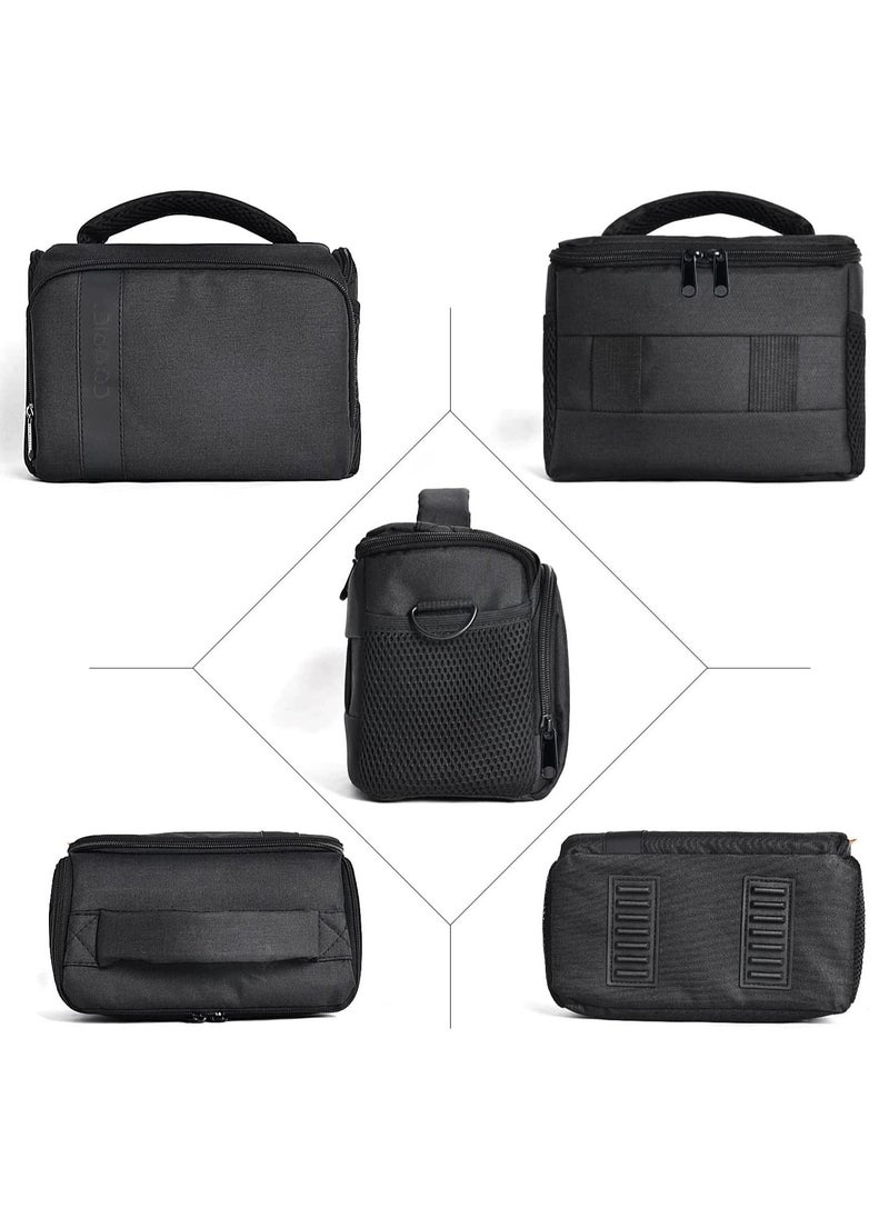 Coopic COOPIC BL-26 BLACK Messenger CANVAS DSLR Camera Bag Urban Life Shoulder Case Compatible with Nikon Sony Canon Olympus Pentex Interchangeable Mirrorless Micro 4/3 Full Frame Lens Digital SLR  - Image 2