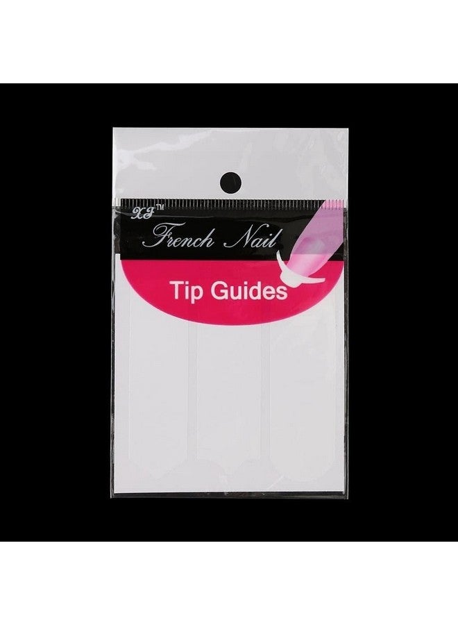 Ruby Face RUBYFACE French Manicure Nail Stickers Strips, Self Adhesive Nail Sticker Tips for Manicure Decoration for Women Girls (Pack of 10 Sheets) - Image 1