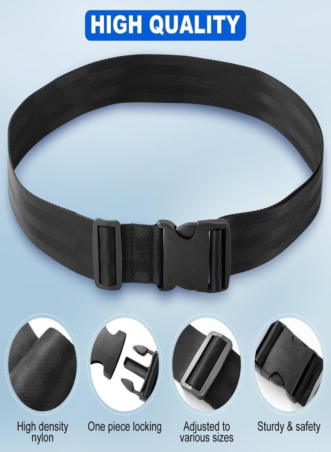 Tigbear Wheelchair Safety Strap Seat Belt, Adjustable Anti-Slip Anti-Fall Wheelchair Fixation Belt, 13-86" Adjustable Length 31-86 Inch/2 Inch Wide - Image 3