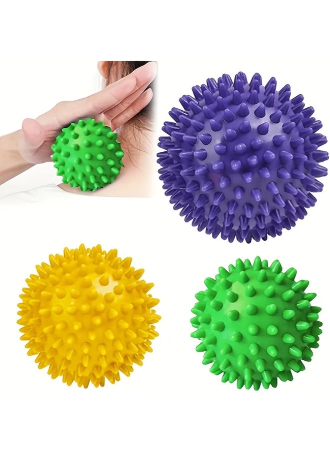 3 Pack Spiky Massage Balls Set for Deep Tissue Myofascial Release and Trigger Point Therapy - Image 5