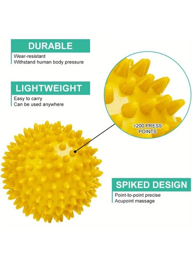 3 Pack Spiky Massage Balls Set for Deep Tissue Myofascial Release and Trigger Point Therapy - Image 4