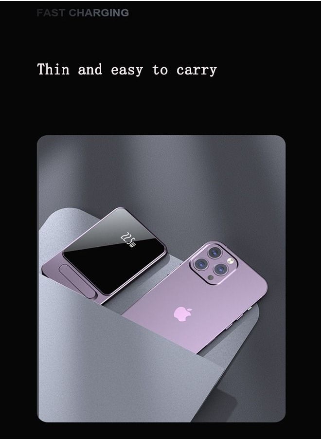 Kelesa - 10000mAh Magnetic Wireless Power Bank Portable Charger PD 22.5W Type-C Input/Output 15W Wireless Charging Compatible with IPhone.Samsung. HuaWei. XiaoMi. Honor - Image 1