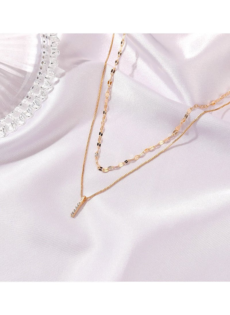 Satinior - Simple double stacked necklace sweater chain - Image 1