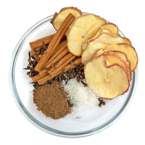 Christmas Potpourri Simmer Pot Dried Apple Slices Cloves Cinnamon Allspice and Vanilla Salt Spiced Apple Cider Fragrance Stovetop Potpourri Simmer Pot Mix Housewarming Hostess Gift