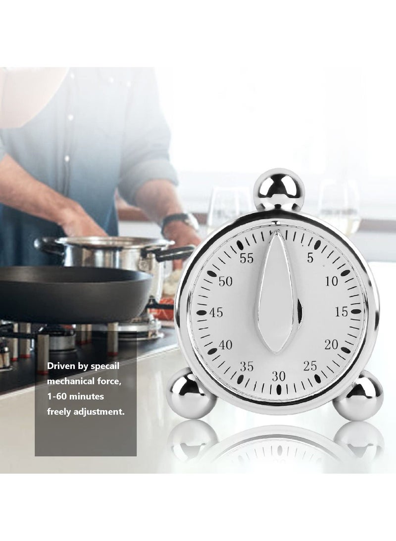 Kitchen Timer, Wind-Up Mechanical Countdown Timer Countdown Clock 1 Hour Timer for Classroom Teaching Homework Games Cooking Office Meeting - Image 3
