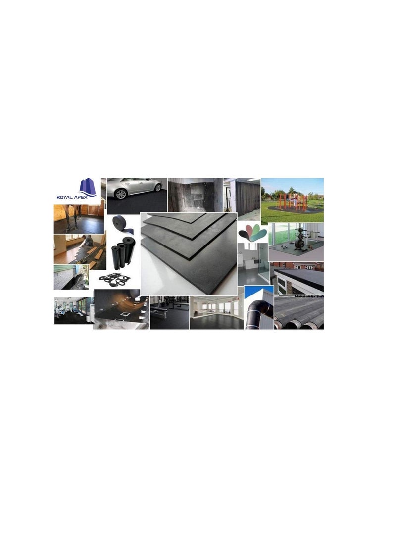 KNP 1 Meter Rubber Sheet All Purposes Solid Rubber Smooth Finish Perfect for Weather Stripping Gaskets Sealing And DIY Projects 3 MM  - Image 2