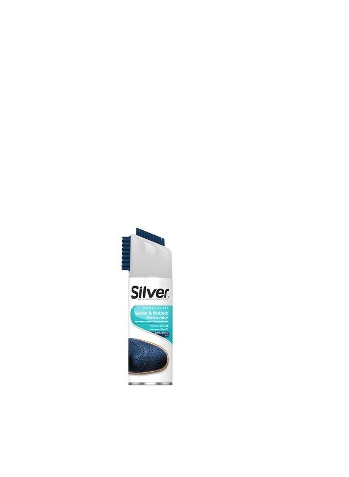 منظف احذية تركي بخاخ ملمع - كحلى Silver Care 