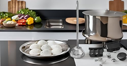 TENNYSON IDLY Cooker Stand 3 INCH and Deluxe Handles - Image 1