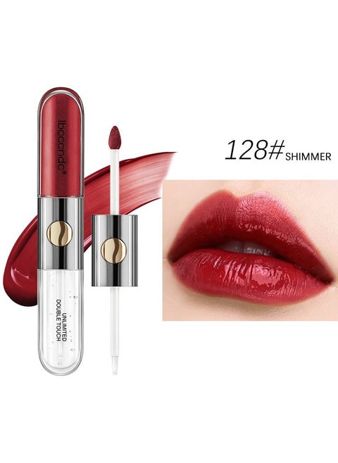 Double Effect Matte and Mirror Surface Lipgloss 128#