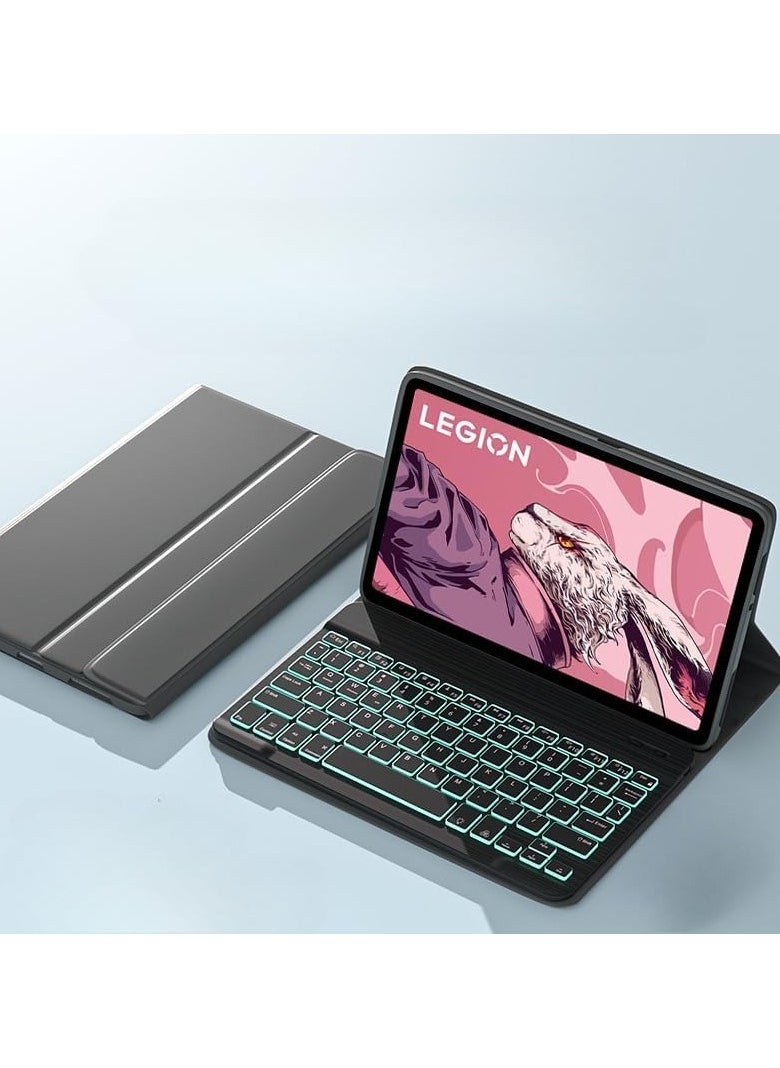 General Keyboard Case for Lenovo Legion Y700 3rd 8.8-inch (2025),with 7-color Backlit Bluetooth Wireless Removable Keyboard & Tablet Protective Cover 