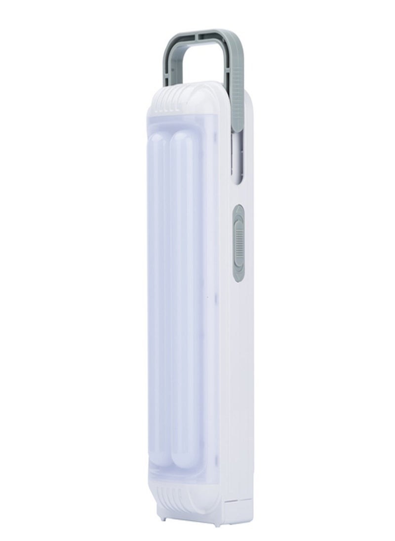 WEIDASI Rechargeable LED Emergency Light with AC/DC Charging, Dual Brightness Modes, Handle and Wall Mounting Option WD-802TD